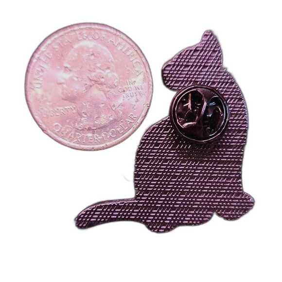 1 Cute Flower black cat enamel pin - Picture 2 of 2